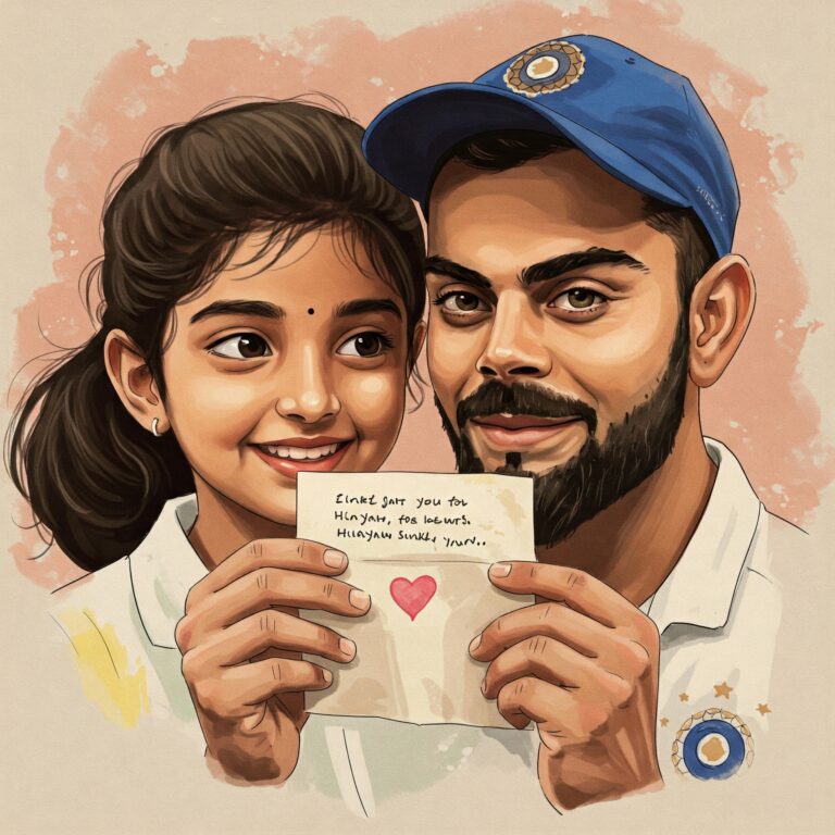 Virat’s Message to Harbhajan’s Daughter Goes Viral